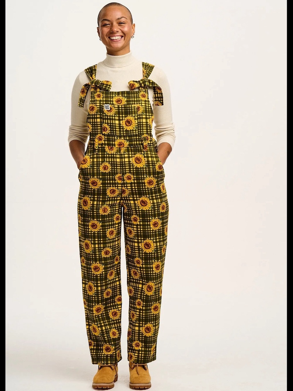 Lucy & Yak sunflower Easton dungarees - rare print!